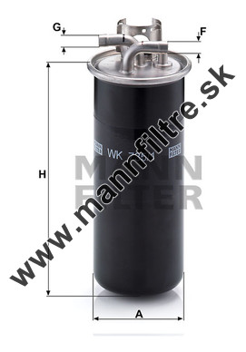 Palivový filter MANN FILTER WK 735/1