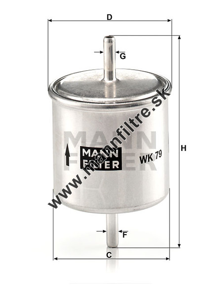 MANN-FILTER WK 829/3 Filtre à carburant - VÉHICULE DE TOURISME UTILITAIRES
