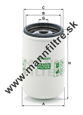 Palivový filter MANN FILTER WK 8003 x
