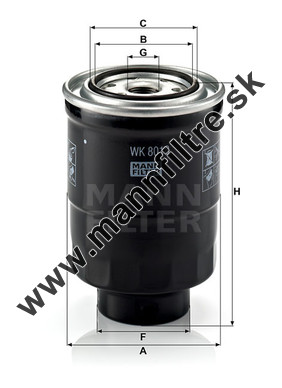 Palivový filter MANN FILTER WK 8018 x