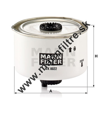 Palivový filter MANN FILTER WK 8022