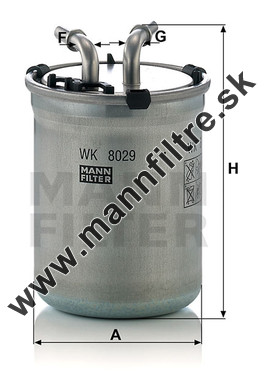 Palivový filter MANN FILTER WK 8029