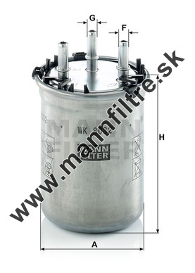 Palivový filter MANN FILTER WK 8032