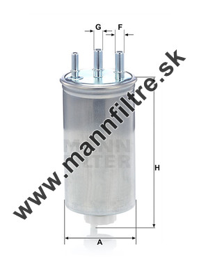 Palivový filter MANN FILTER WK 8039