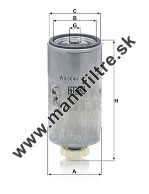 Palivový filter MANN FILTER WK 8044 x