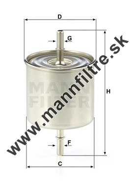 Palivový filter MANN FILTER WK 8046