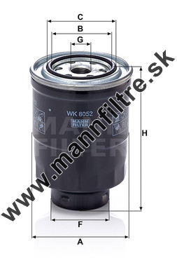 Palivový filter MANN FILTER WK 8052 z