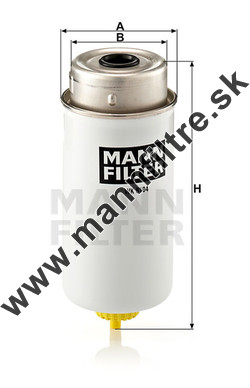 Palivový filter MANN FILTER WK 8104