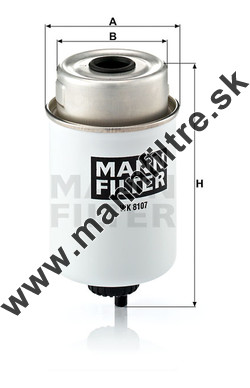Palivový filter MANN FILTER WK 8107