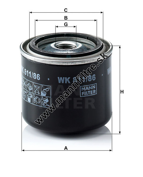 Filtre à Carburant MANN-FILTER WK 69/1 - Haute Qualité, Pour Voitures Et Utilitaires - 2