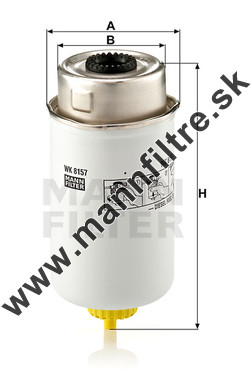 Palivový filter MANN FILTER WK 8157