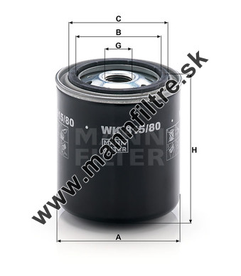 Palivový filter MANN FILTER WK 815/80