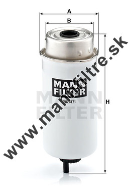 Palivový filter MANN FILTER WK 8171
