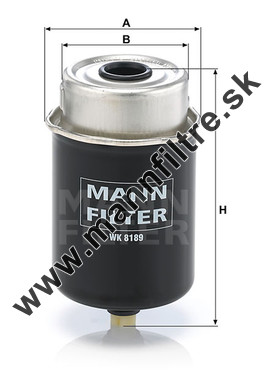 Palivový filter MANN FILTER WK 8189