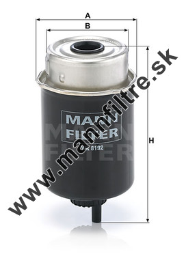 Palivový filter MANN FILTER WK 8192