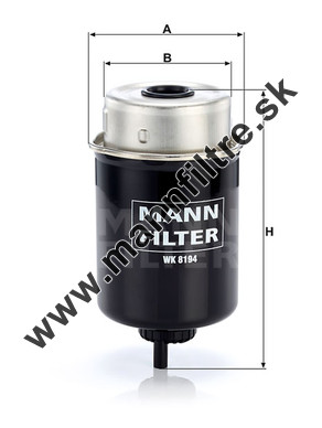 Palivový filter MANN FILTER WK 8194
