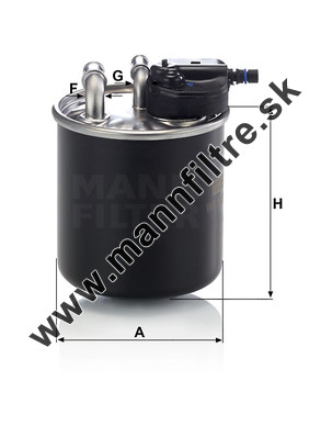 Palivový filter MANN FILTER WK 820/15