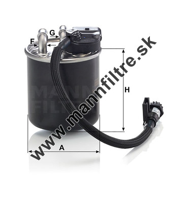 Palivový filter MANN FILTER WK 820/18