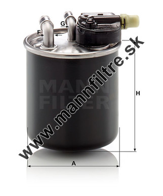 Palivový filter MANN FILTER WK 820/22