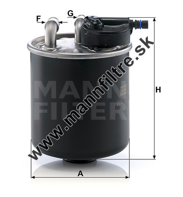 Palivový filter MANN FILTER WK 820/6