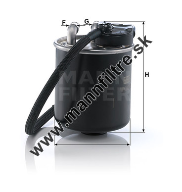 Palivový filter MANN FILTER WK 820/8