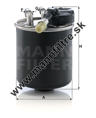 Palivový filter MANN FILTER WK 820/9