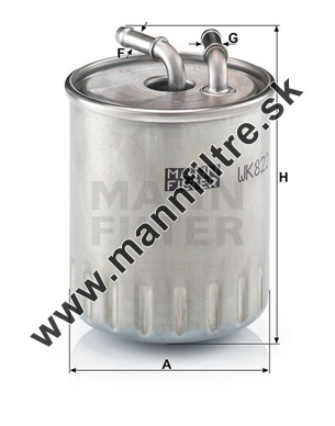 Palivový filter MANN FILTER WK 822/3