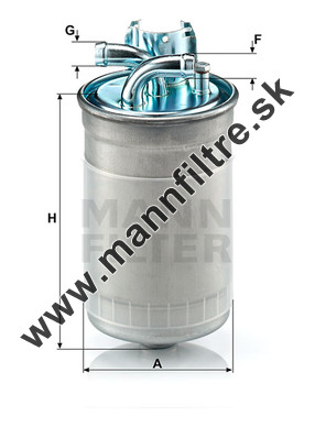 Palivový filter MANN FILTER WK 823/1