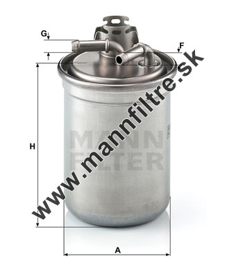 Palivový filter MANN FILTER WK 823/3 x