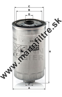 Palivový filter MANN FILTER WK 824/3