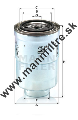 Palivový filter MANN FILTER WK 828 x