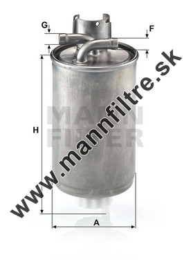 Palivový filter MANN FILTER WK 829