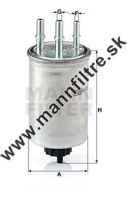 Palivový filter MANN FILTER WK 829/3