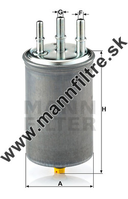 Palivový filter MANN FILTER WK 829/7