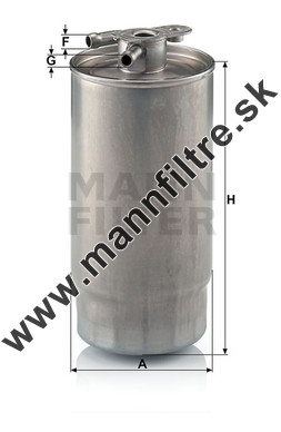 Palivový filter MANN FILTER WK 841/1