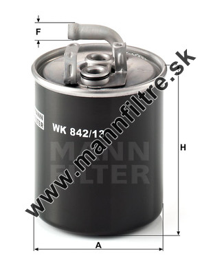 Palivový filter MANN FILTER WK 842/13