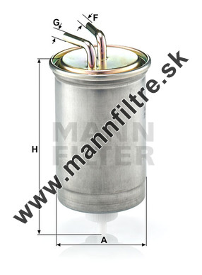 Palivový filter MANN FILTER WK 845/3