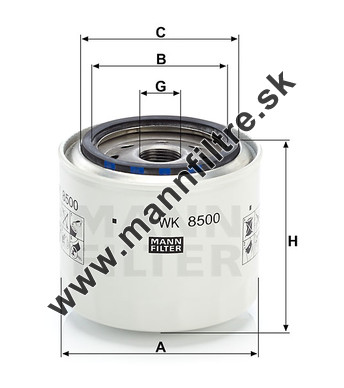 Palivový filter MANN FILTER WK 8500