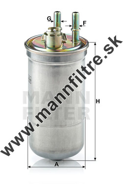 Palivový filter MANN FILTER WK 853/13