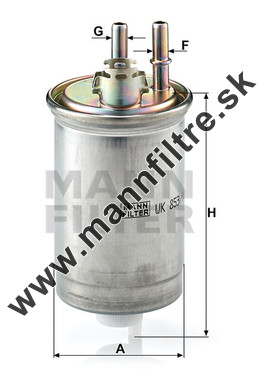 Palivový filter MANN FILTER WK 853/18