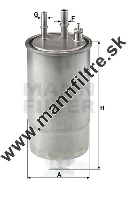 Palivový filter MANN FILTER WK 853/21