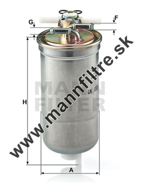 Palivový filter MANN FILTER WK 853/4