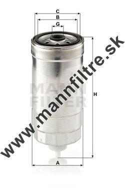 Palivový filter MANN FILTER WK 853/8