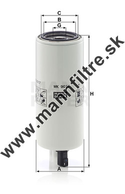 Palivový filter MANN FILTER WK 9017 x