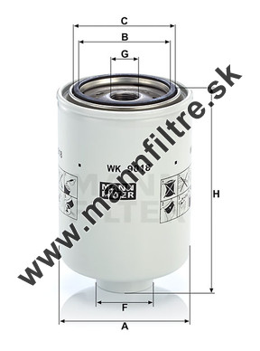 Palivový filter MANN FILTER WK 9018 x