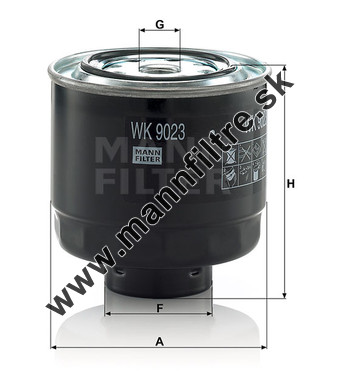 Palivový filter MANN FILTER WK 9023 z