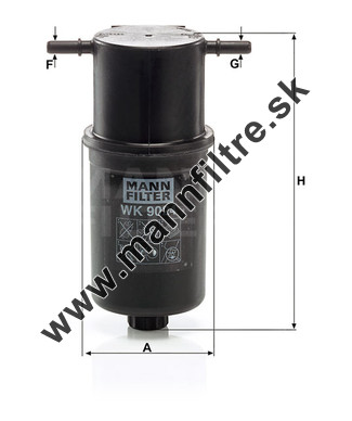 Palivový filter MANN FILTER WK 9024