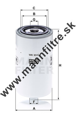 Palivový filter MANN FILTER WK 9047