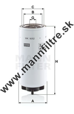 Palivový filter MANN FILTER WK 9052 x