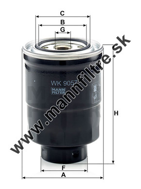 Palivový filter MANN FILTER WK 9057 z